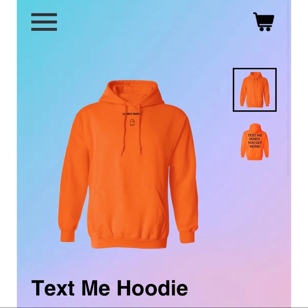 Lonely Ghost Text Me Hoodie